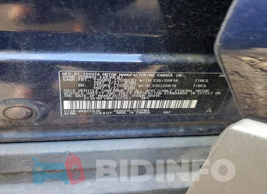 2T3A1RFV8MC145363 Photo# 12
