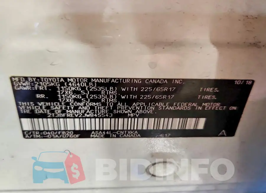 2T3BFREV2JW845543 Photo# 14