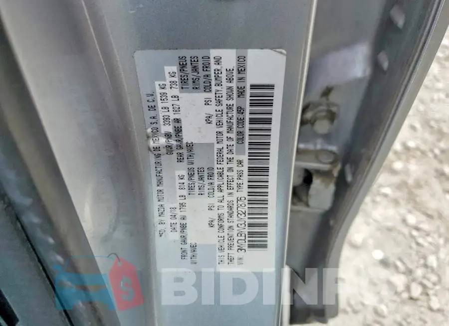 3MYDLBYV3JY327876 Photo# 12