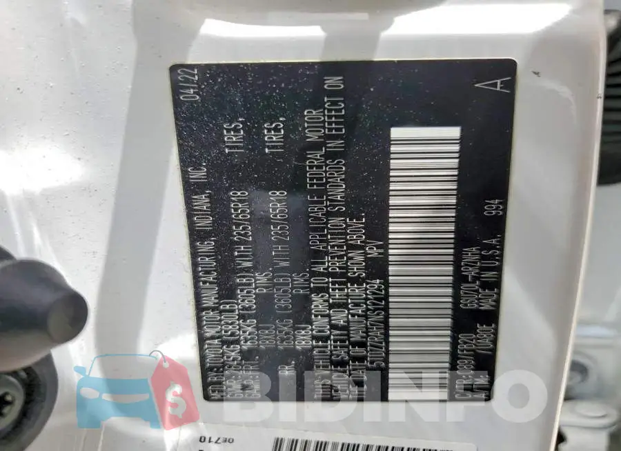 5TDZZRAH7NS121294 Photo# 13