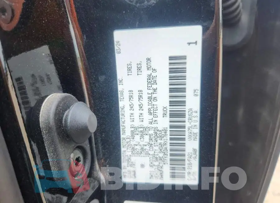 5TFKB5DA7RX178401 Photo# 12