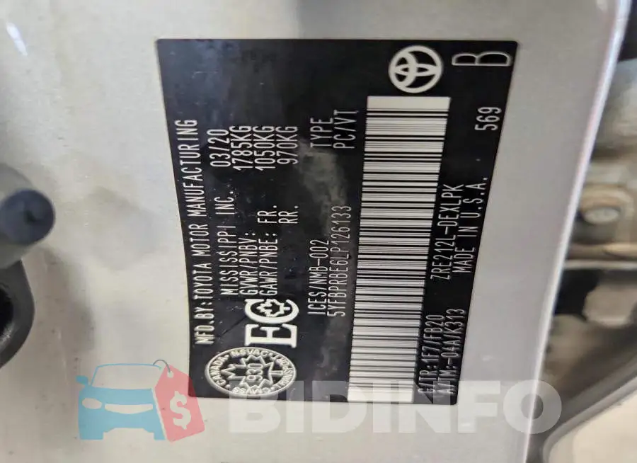 5YFBPRBE6LP126133 Photo# 13