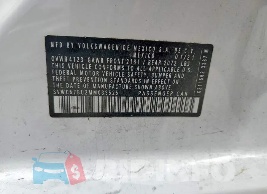 3VWC57BU2MM033525 Photo# 13