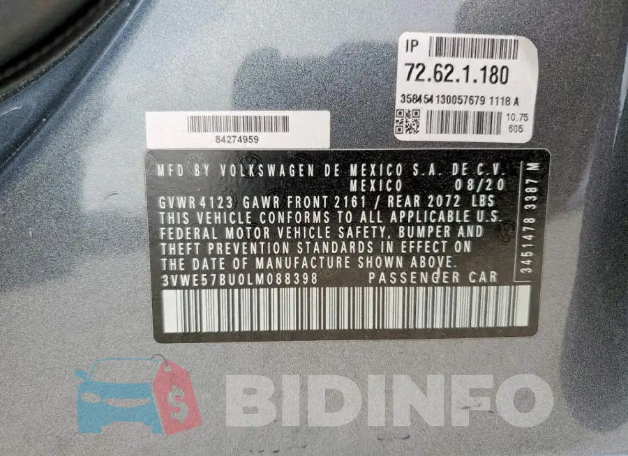 3VWE57BU0LM088398 Photo# 12