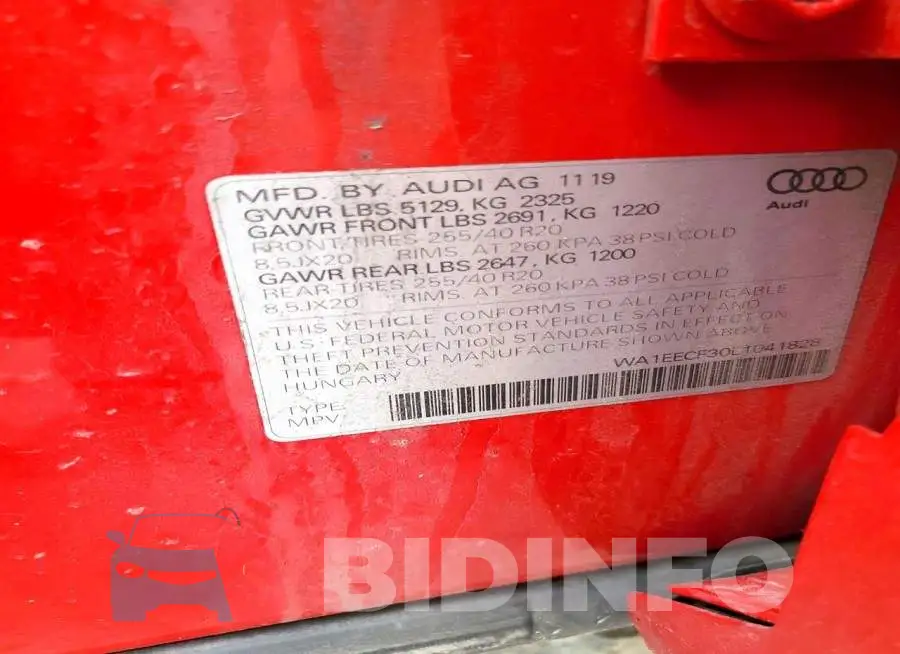 WA1EECF30L1041828 Photo# 13
