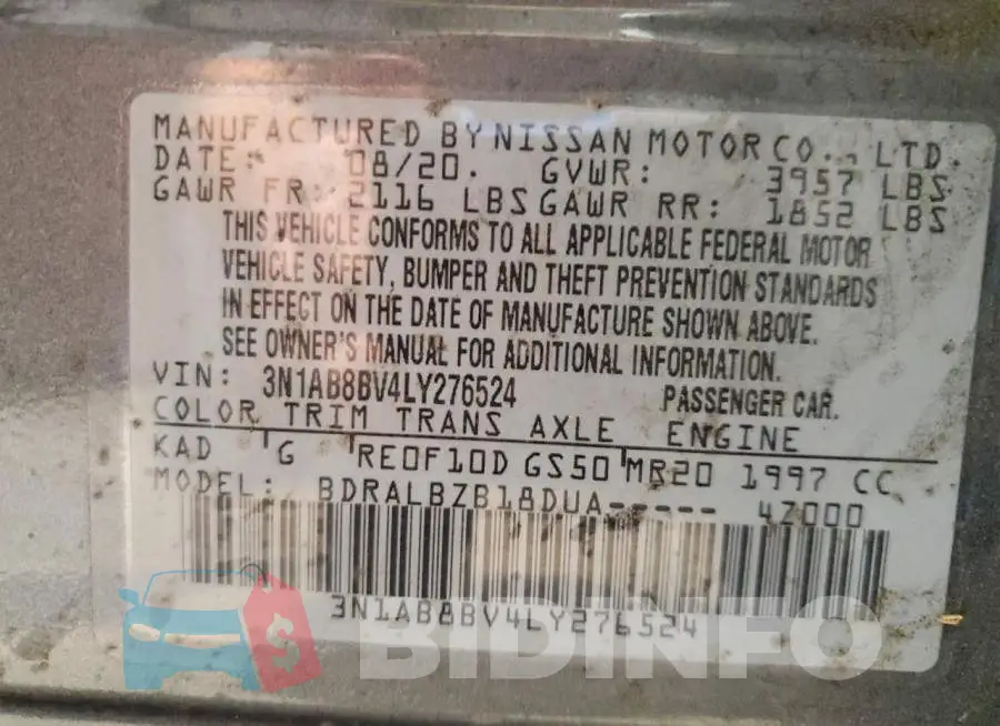 3N1AB8BV4LY276524 Photo# 12