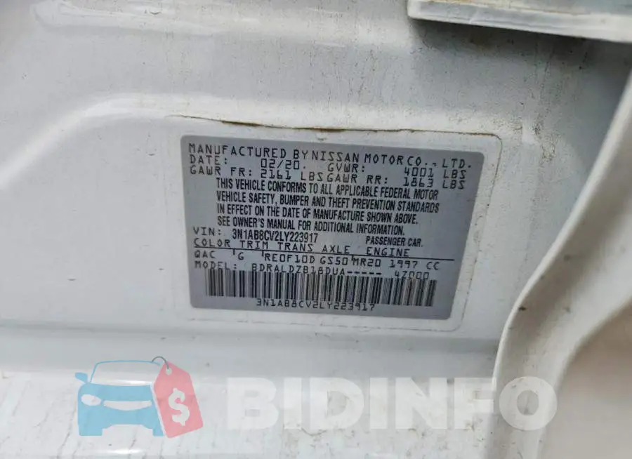 3N1AB8CV2LY223917 Photo# 13