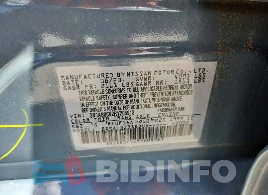 3N1AB8CV2RY205913 Photo# 12