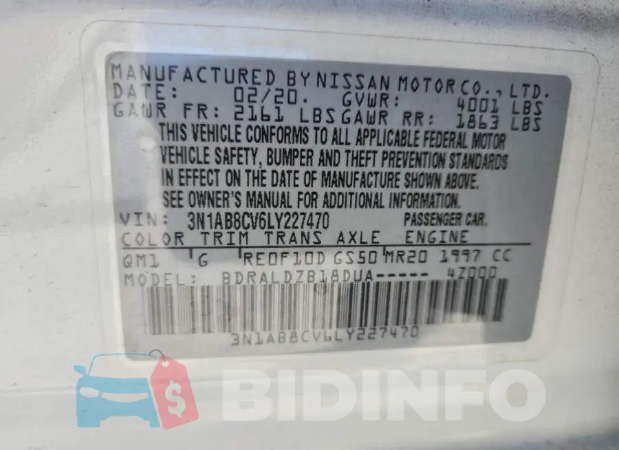 3N1AB8CV6LY227470 Photo# 13