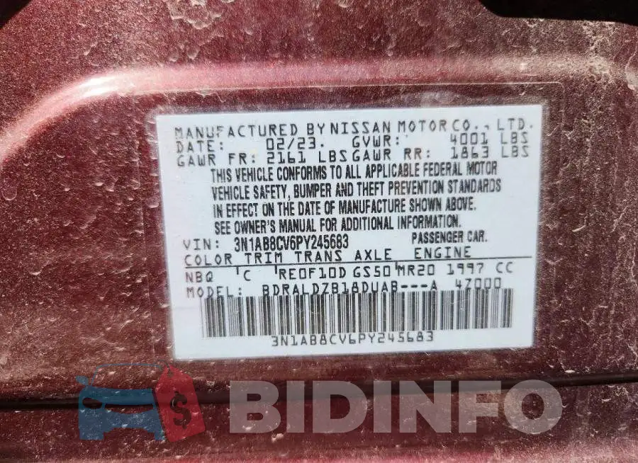 3N1AB8CV6PY245683 Photo# 12