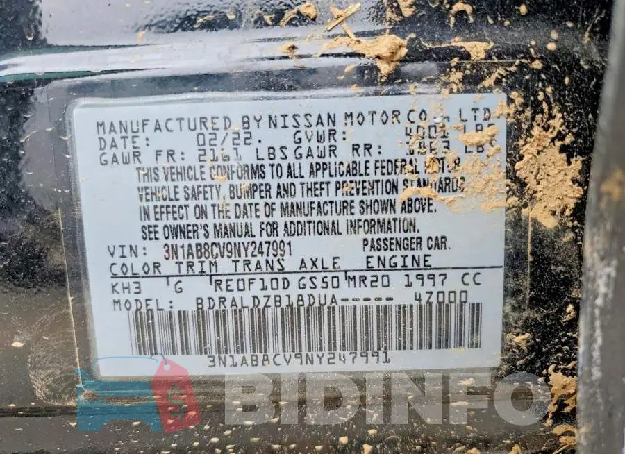 3N1AB8CV9NY247991 Photo# 12