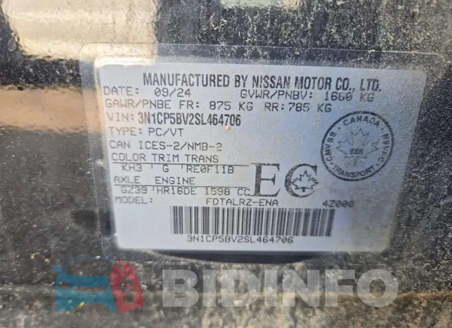 3N1CP5BV2SL464706 Photo# 13
