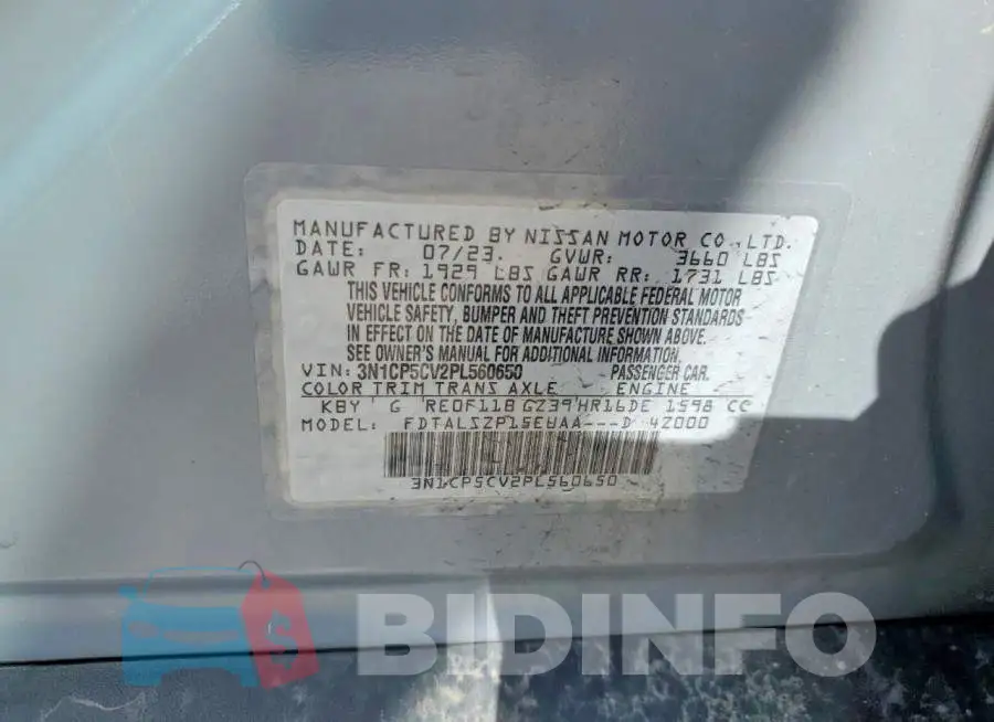 3N1CP5CV2PL560650 Photo# 12