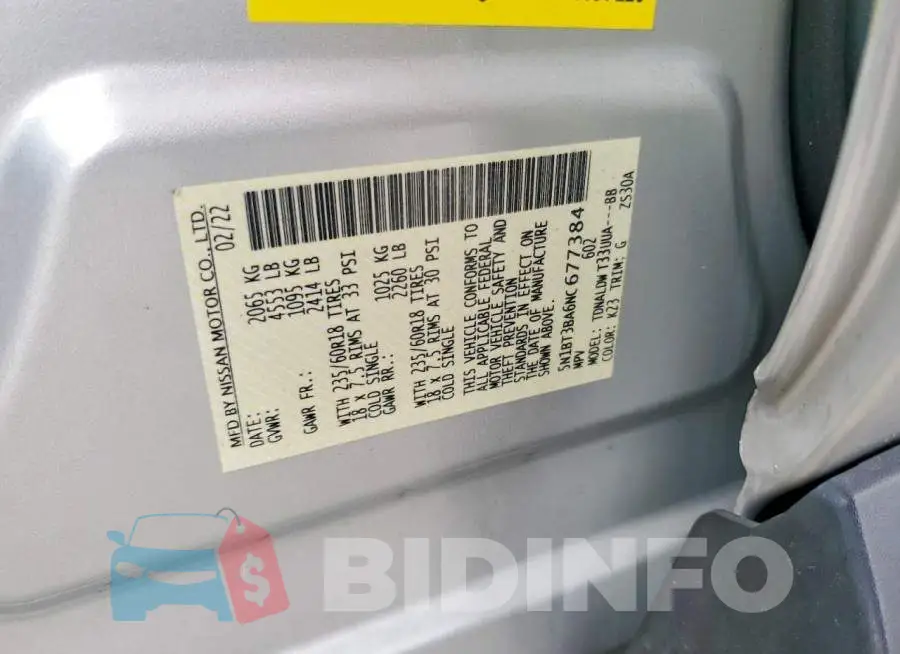 5N1BT3BA6NC677384 Photo# 14