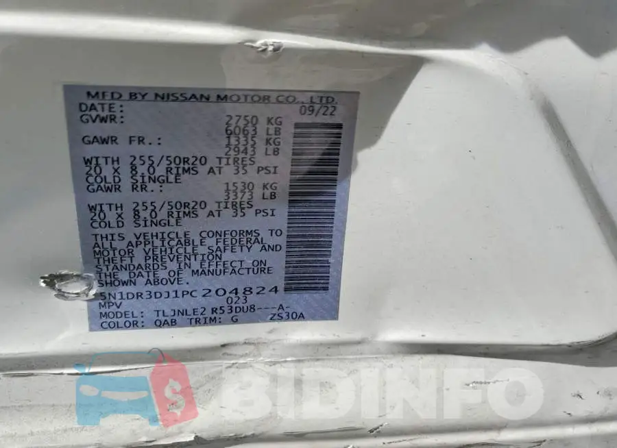 5N1DR3DJ1PC204824 Photo# 12