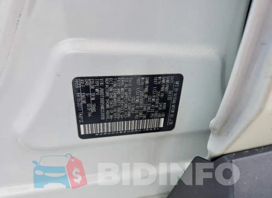 JN8BT3BB5NW333898 Photo# 13