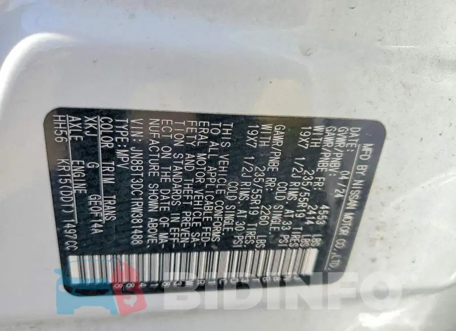 JN8BT3DC1RW381488 Photo# 14