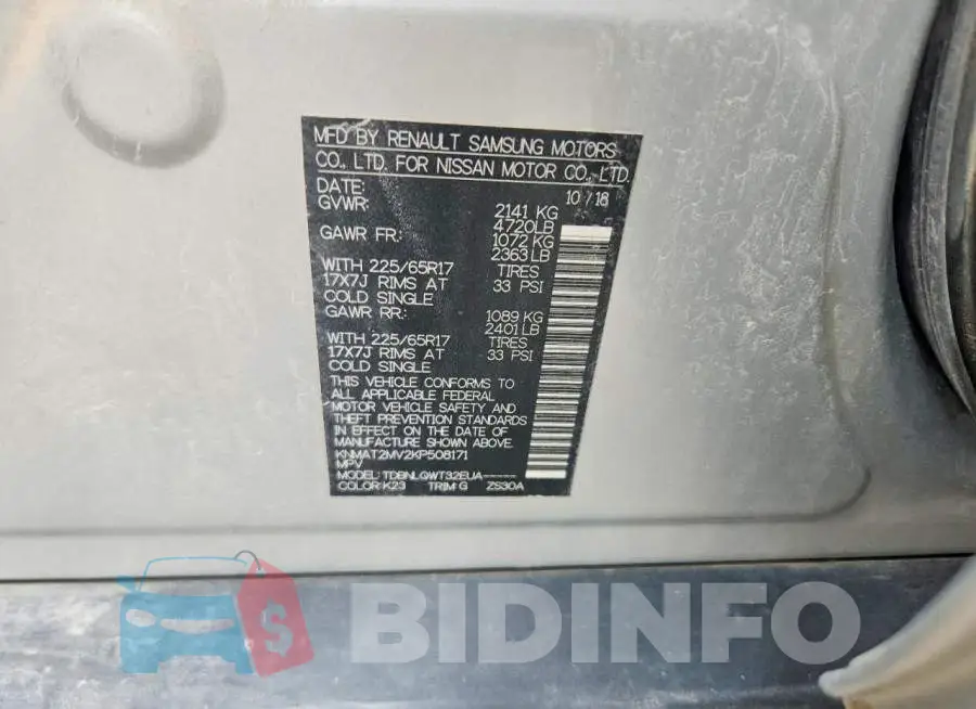 KNMAT2MV2KP508171 Photo# 14