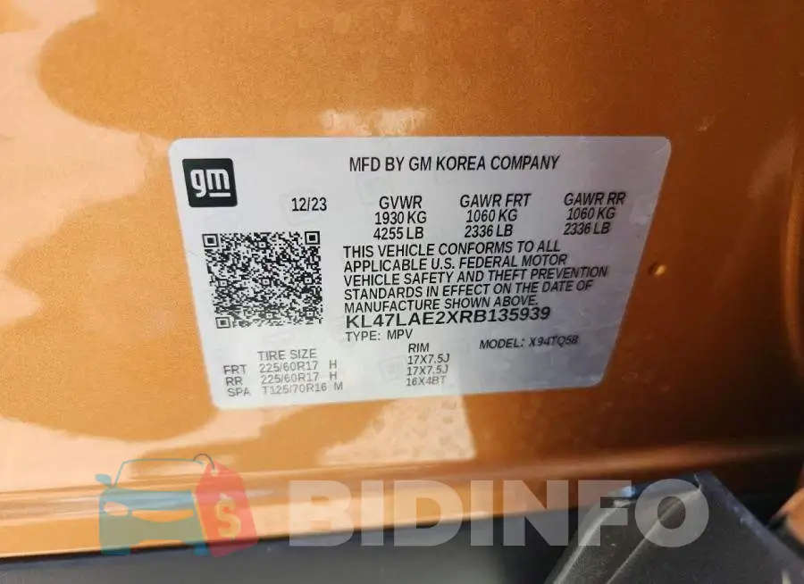 KL47LAE2XRB135939 Photo# 13