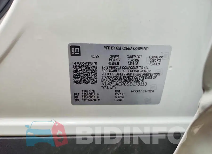 KL47LAEP8SB178113 Photo# 12