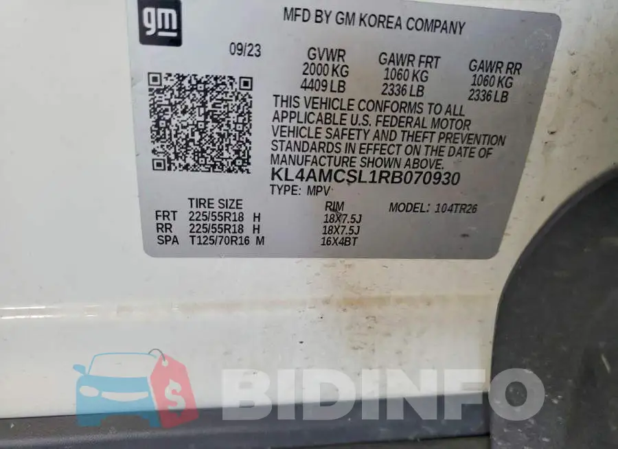 KL4AMCSL1RB070930 Photo# 13