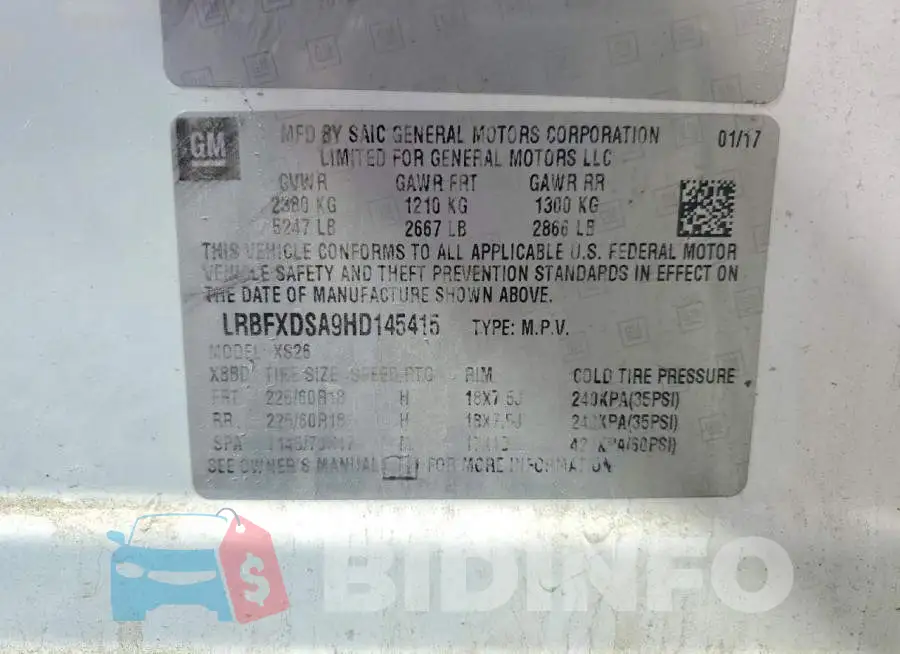 LRBFXDSA9HD145415 Photo# 13
