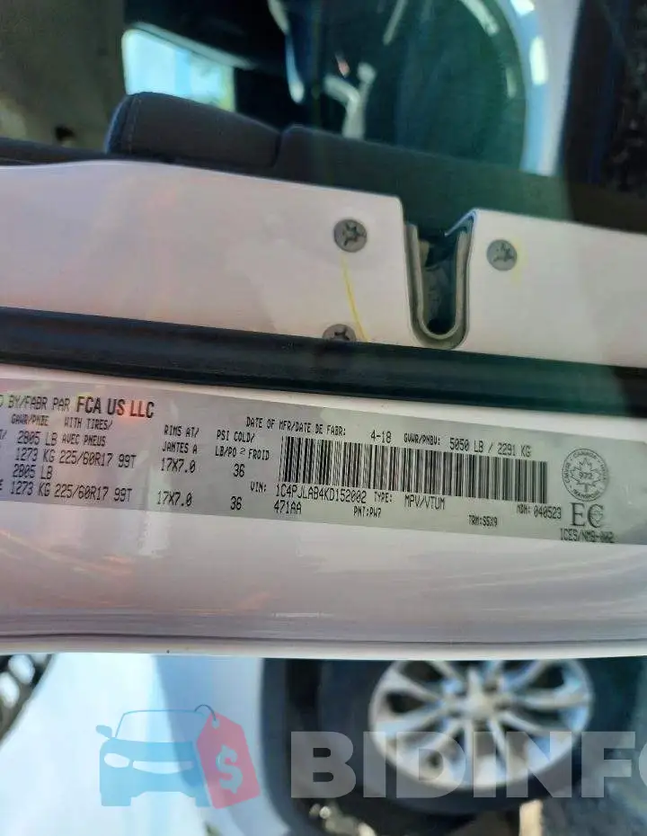 1C4PJLAB4KD152002 Photo# 14