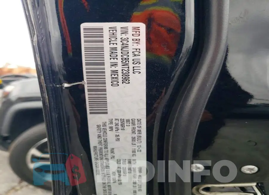 3C4NJDCB5NT238962 Photo# 12