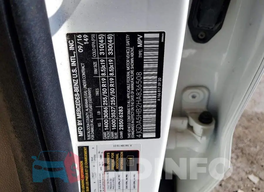 4JGDA5HB2HA836508 Photo# 14