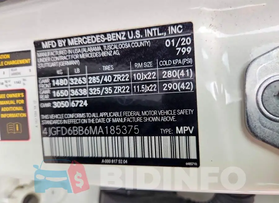 4JGFD6BB6MA185375 Photo# 13