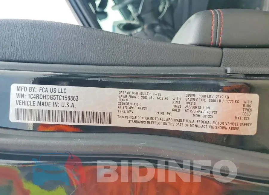 1C4RDHDG5TC156863 Photo# 13