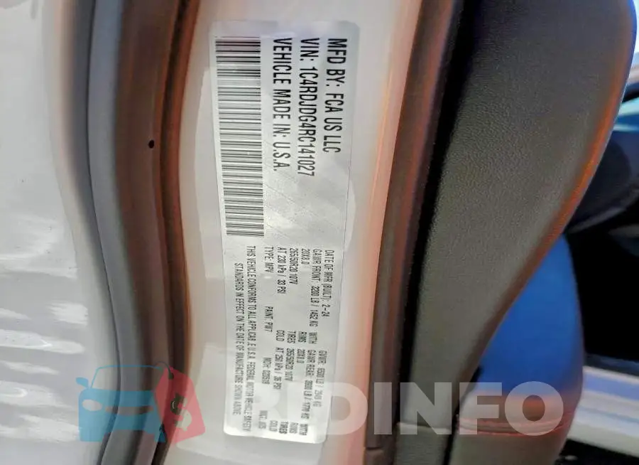 1C4RDJDG4RC141027 Photo# 13
