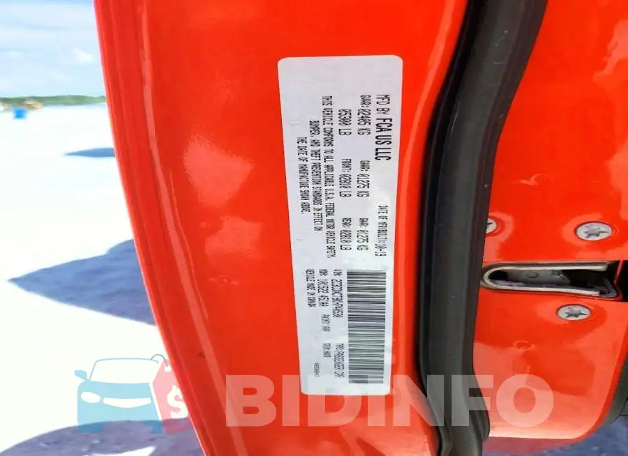 2C3CDXCT8KH740530 Photo# 13