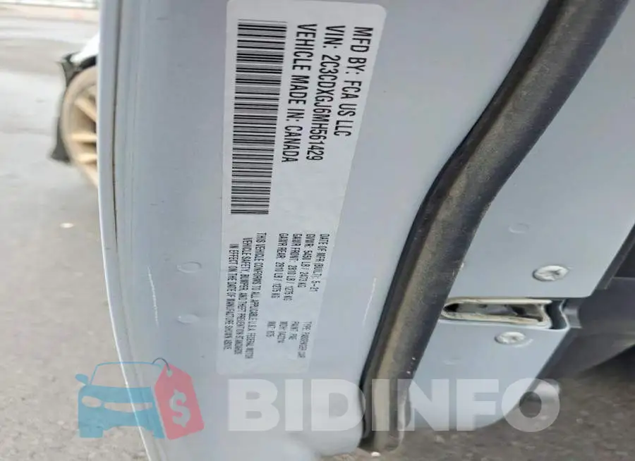 2C3CDXGJ6MH561429 Photo# 12