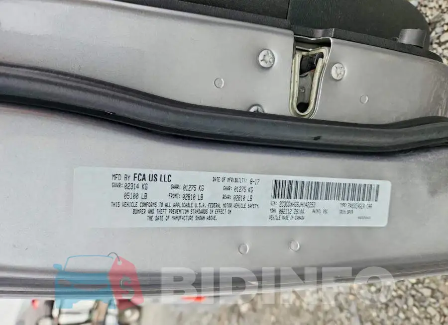 2C3CDXHG6JH142253 Photo# 12