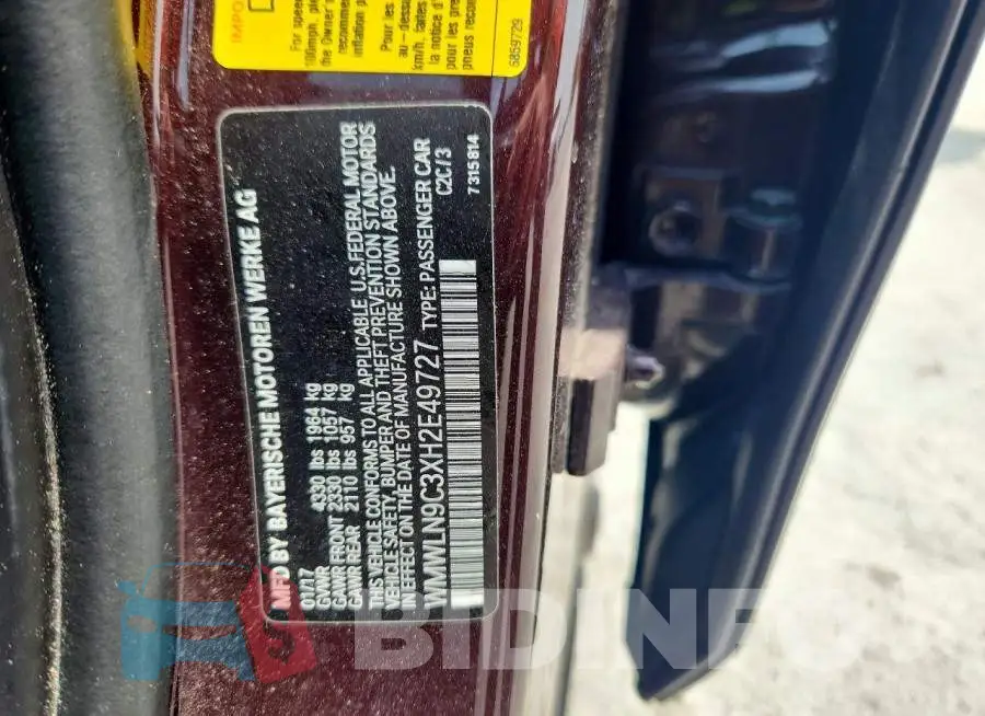WMWLN9C3XH2E49727 Photo# 13