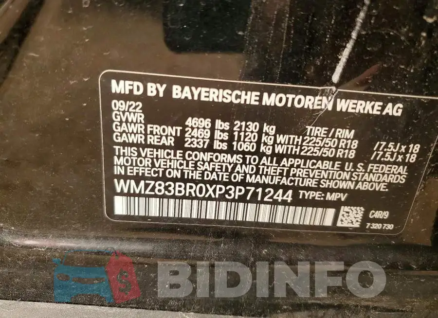 WMZ83BR0XP3P71244 Photo# 12