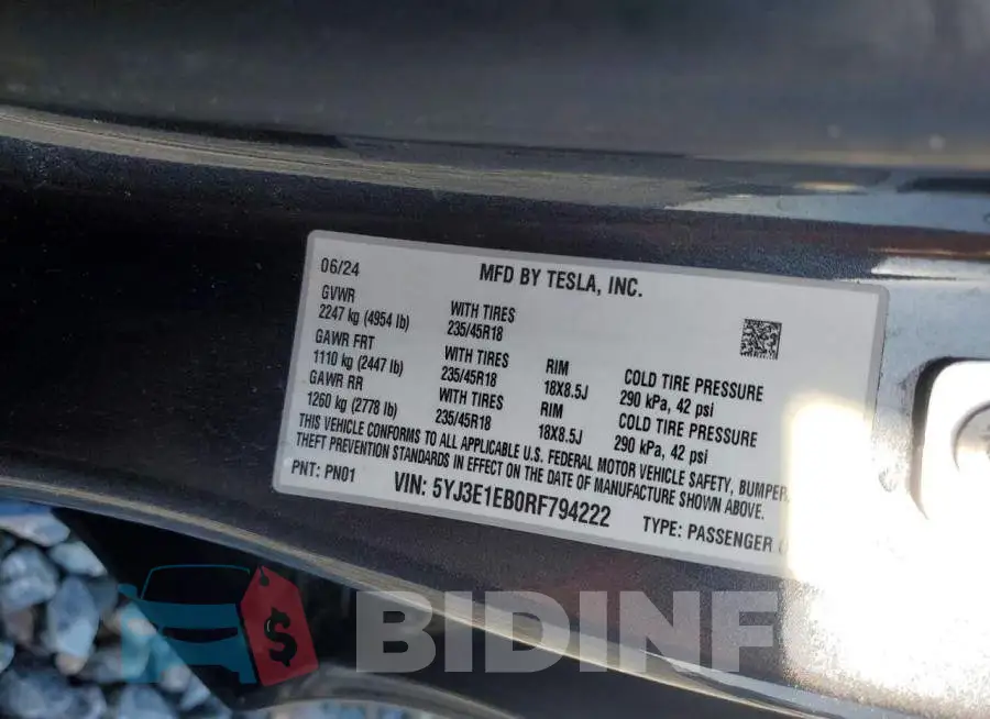 5YJ3E1EB0RF794222 Photo# 12