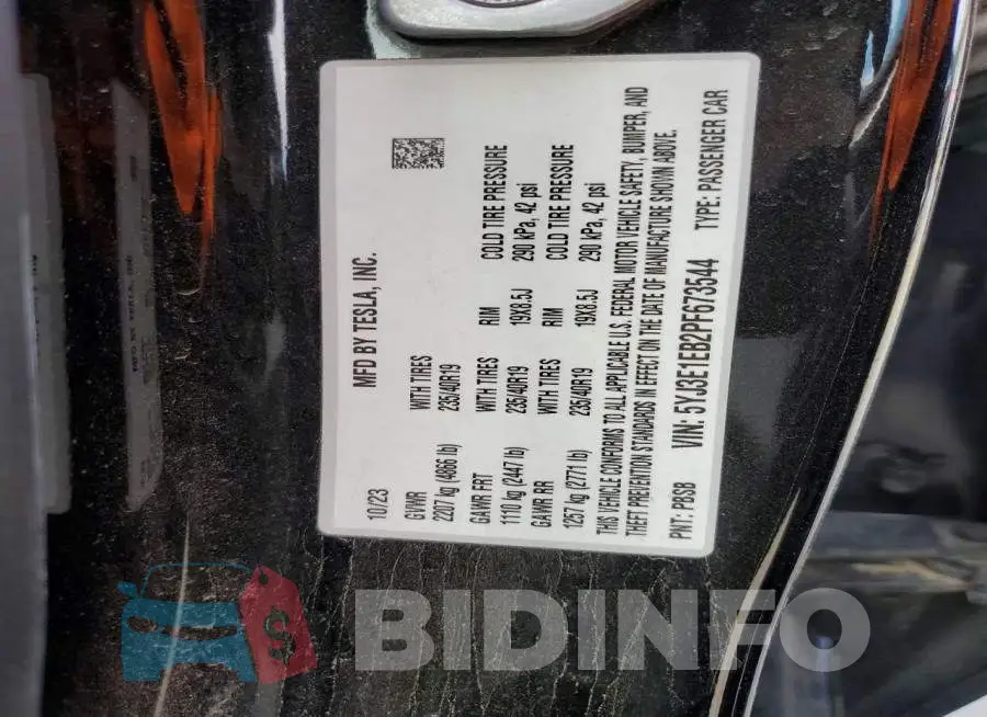 5YJ3E1EB2PF673544 Photo# 13