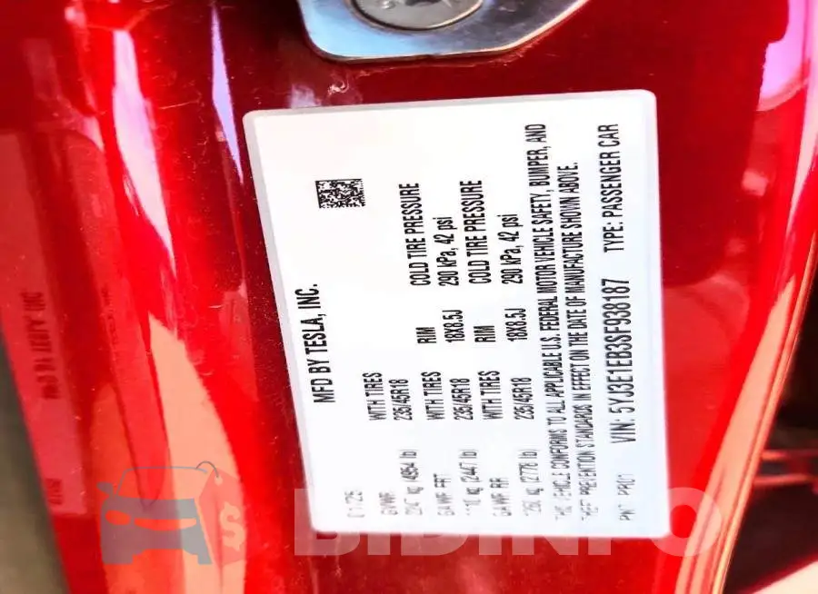5YJ3E1EB3SF938187 Photo# 12