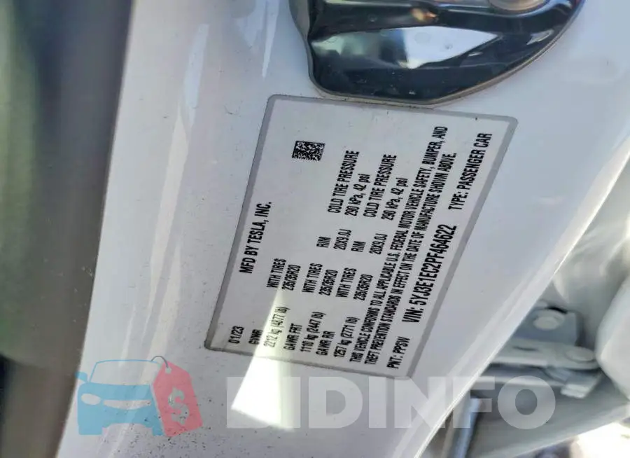 5YJ3E1EC2PF464622 Photo# 12