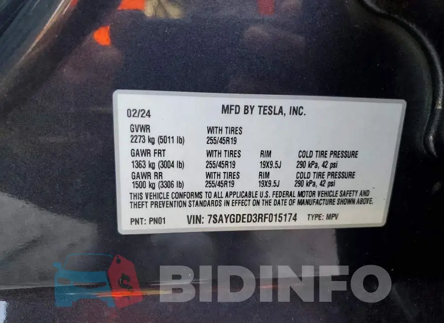7SAYGDED3RF015174 Photo# 12