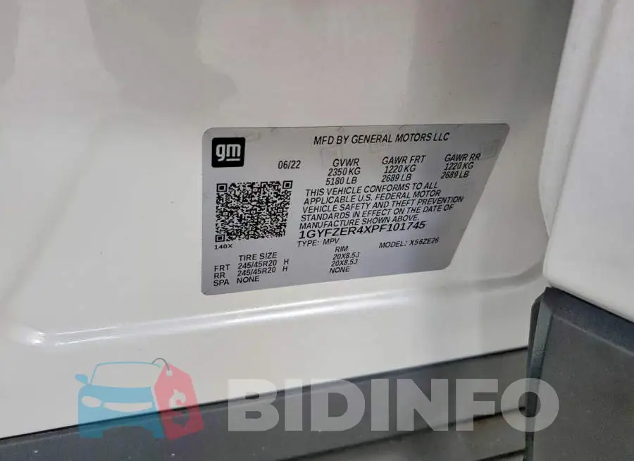 1GYFZER4XPF101745 Photo# 12