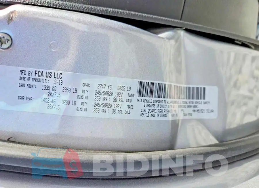 2C4RC1FG8LR120079 Photo# 13