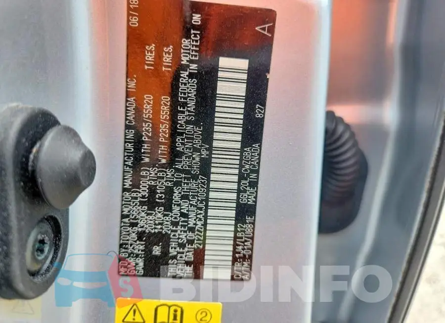 2T2ZZMCAXJC109237 Photo# 13