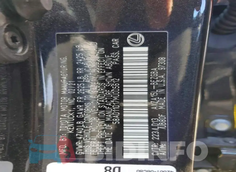 58AD11D17MU005612 Photo# 13