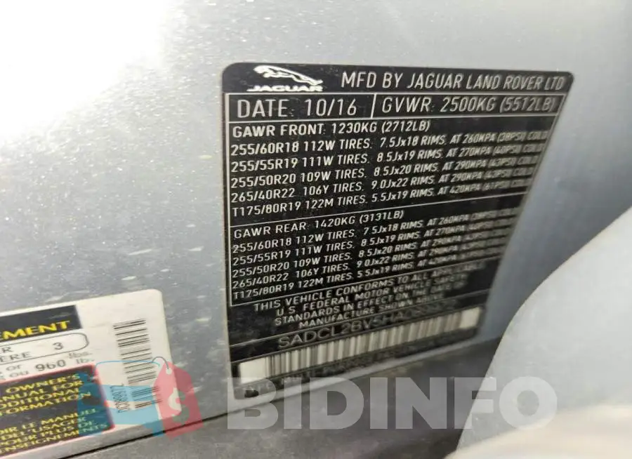 SADCL2BV5HA089972 Photo# 12