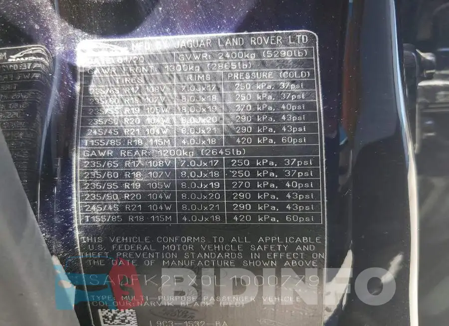 SADFK2FX0L1000779 Photo# 13