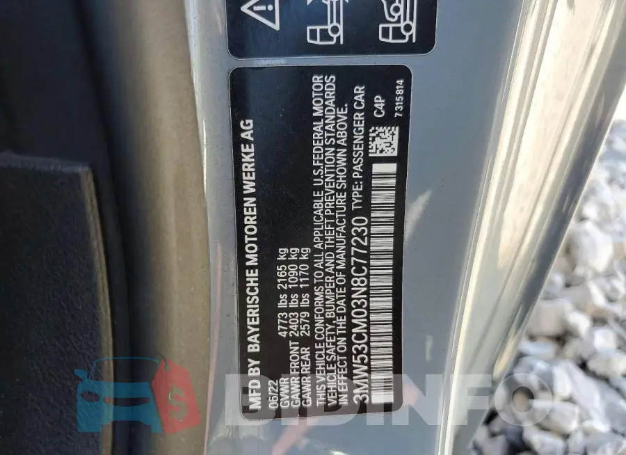 3MW53CM03N8C77230 Photo# 13