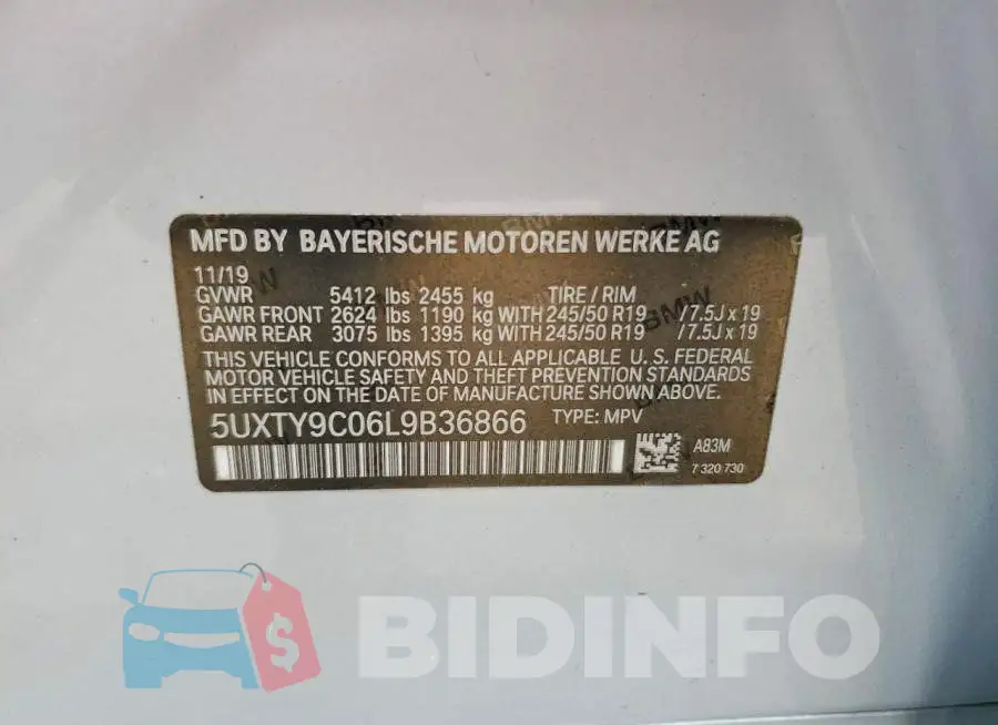 5UXTY9C06L9B36866 Photo# 13